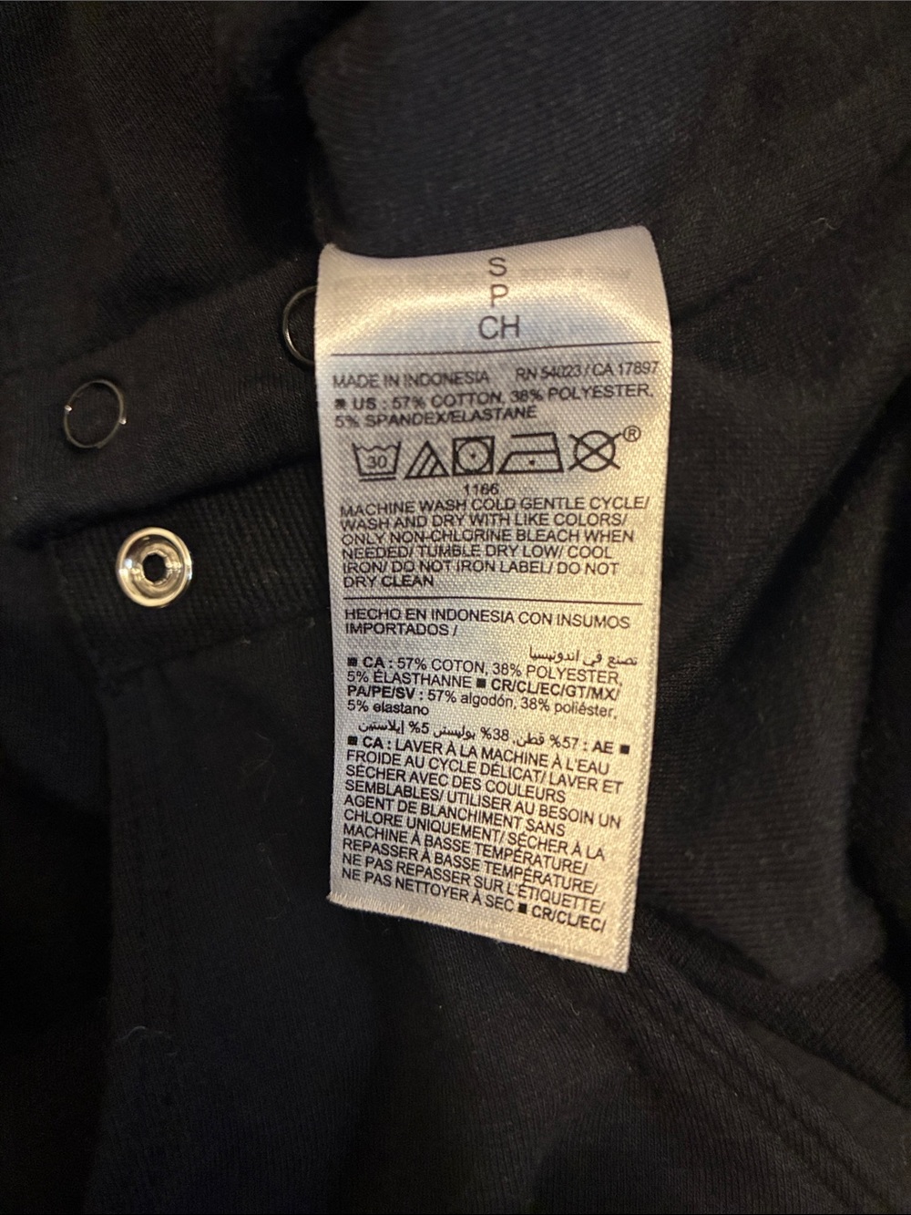Old Navy Black Long-Sleeve Square Neck Bodysuit with Snap Hem - Picture 4 of 4